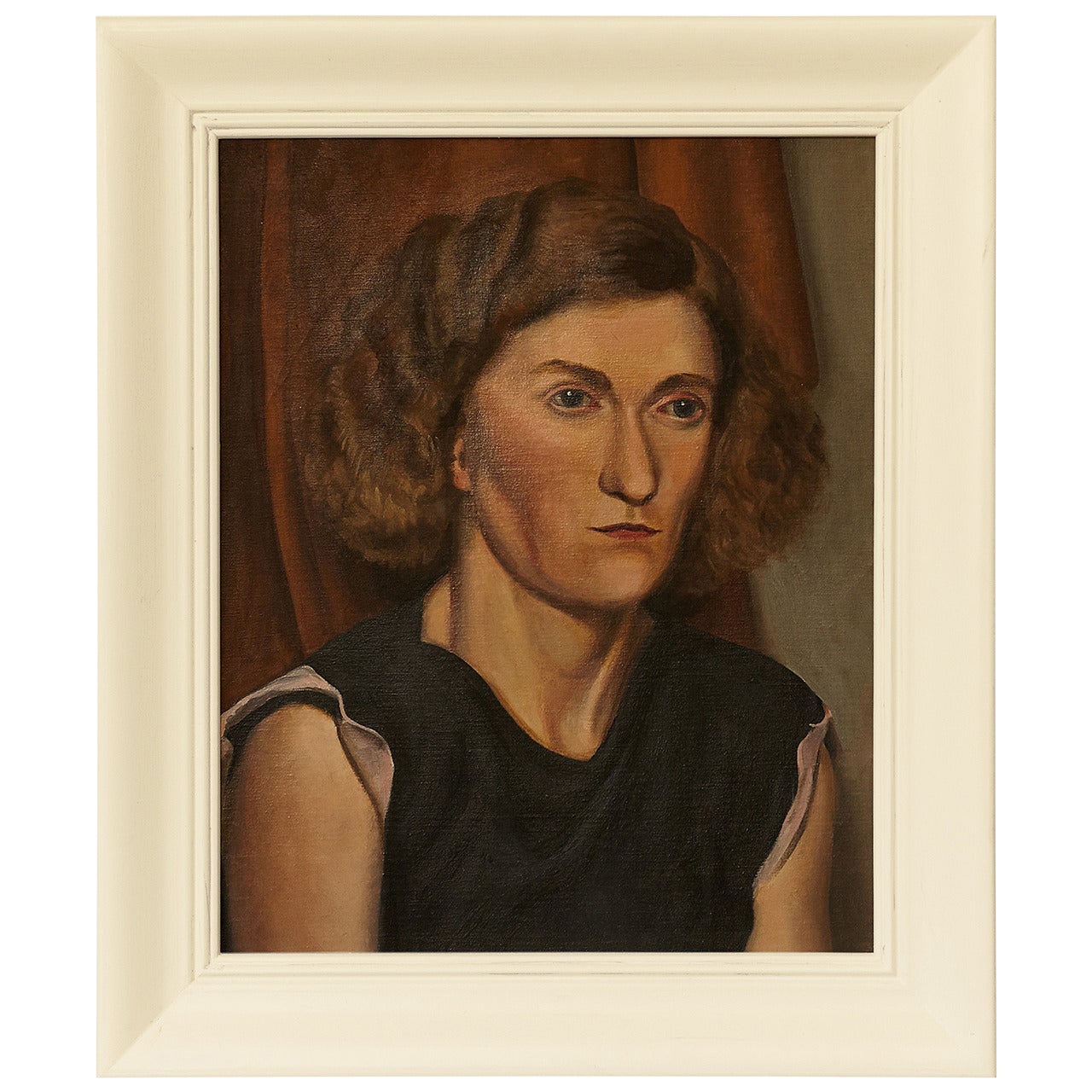 Huile sur toile « Lonely Sister » de Raymond J. Wendell, 1948 en vente