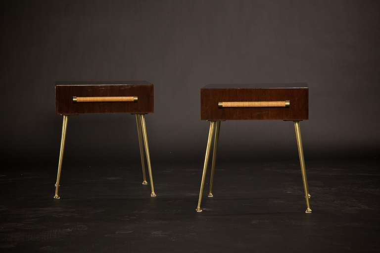 Mid-Century Modern Pair of T.H. Robsjohn-Gibbings Side Tables