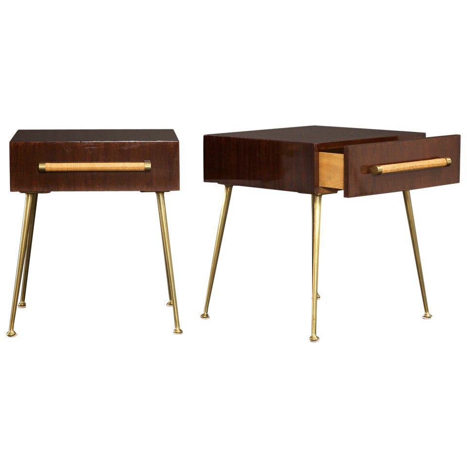 Pair of T.H. Robsjohn-Gibbings Side Tables