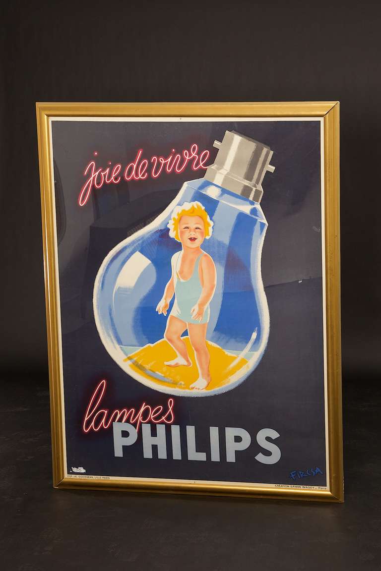 Large Philips Lampes Poster