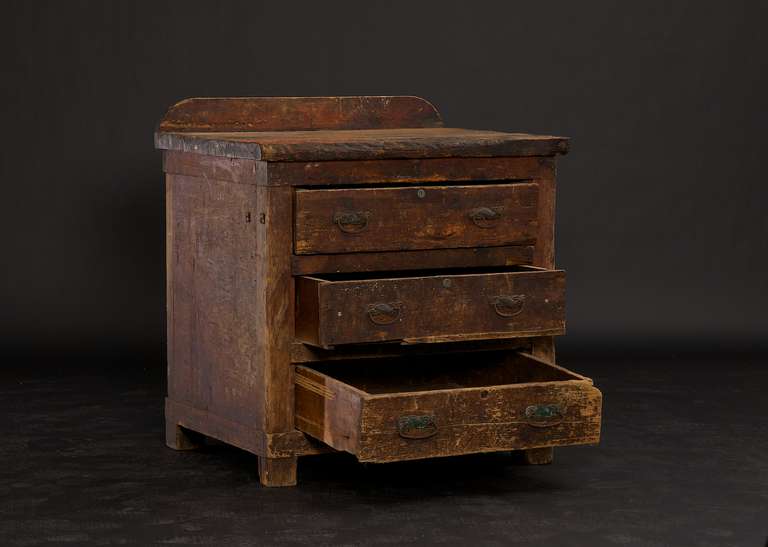19th Century Chest with Original Hardware and Deep Drawers 3