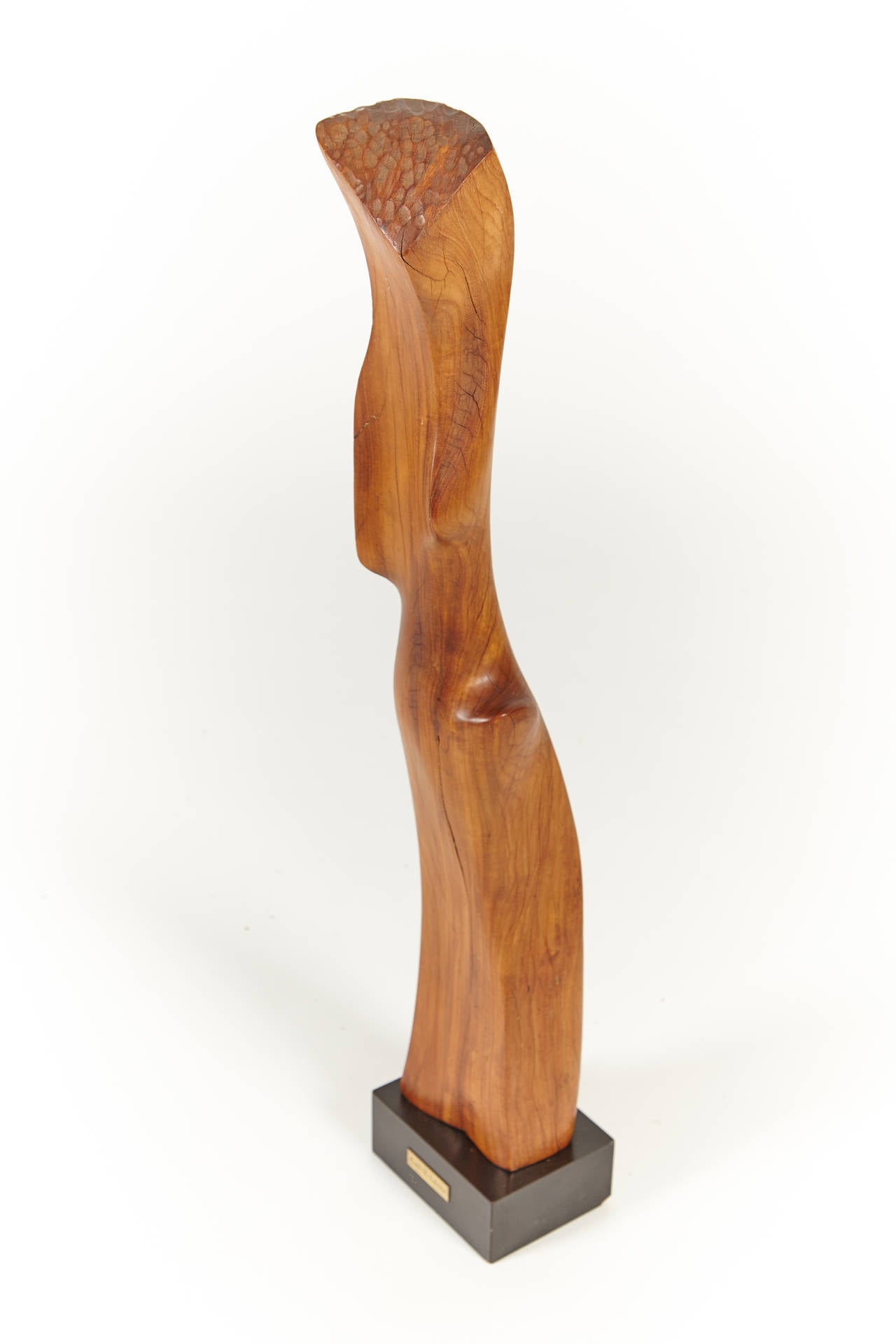 1970s Abstract Wooden Sculpture by Ruth Levine In Excellent Condition In New Rochelle, NY