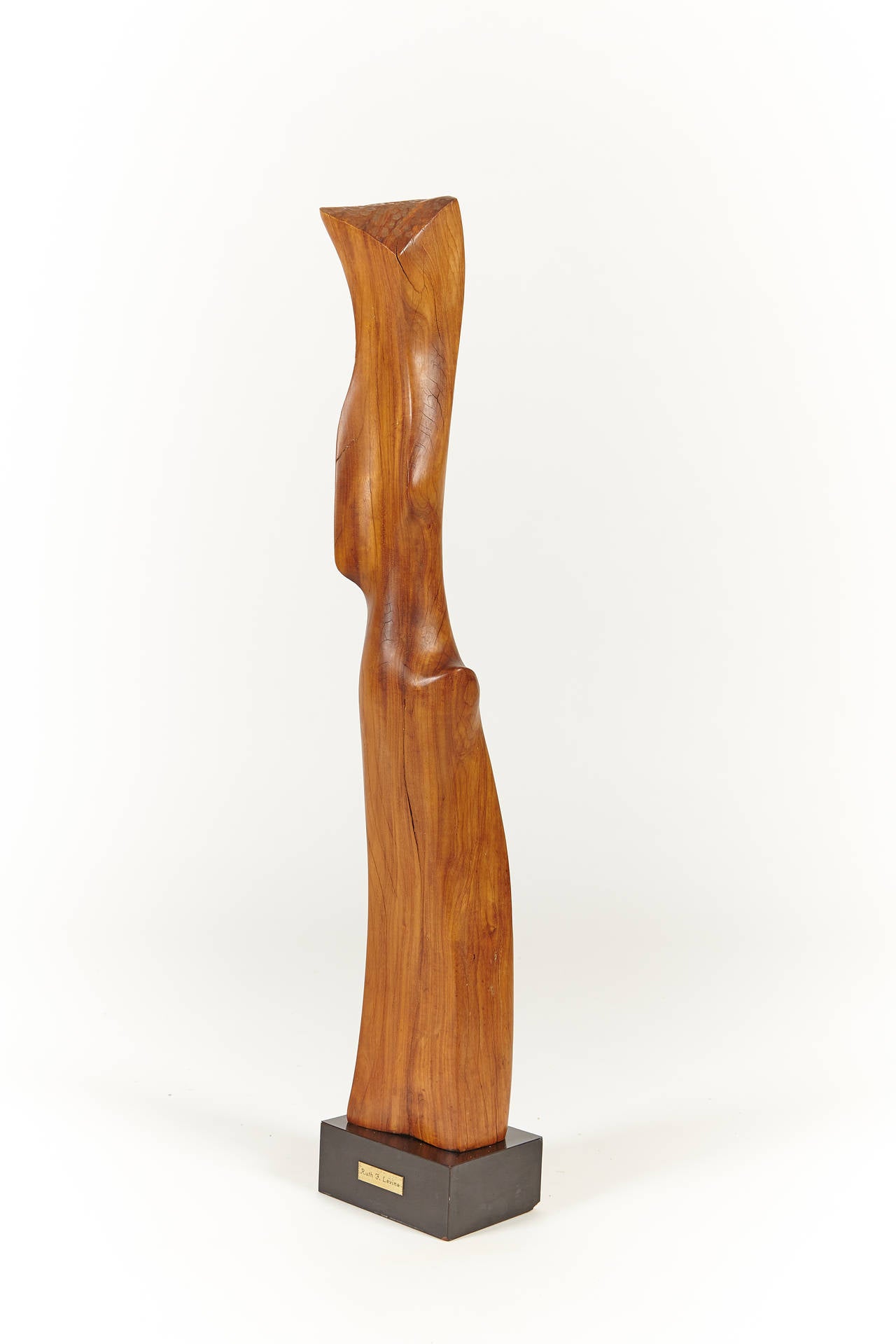 1970s Abstract Wooden Sculpture by Ruth Levine 2