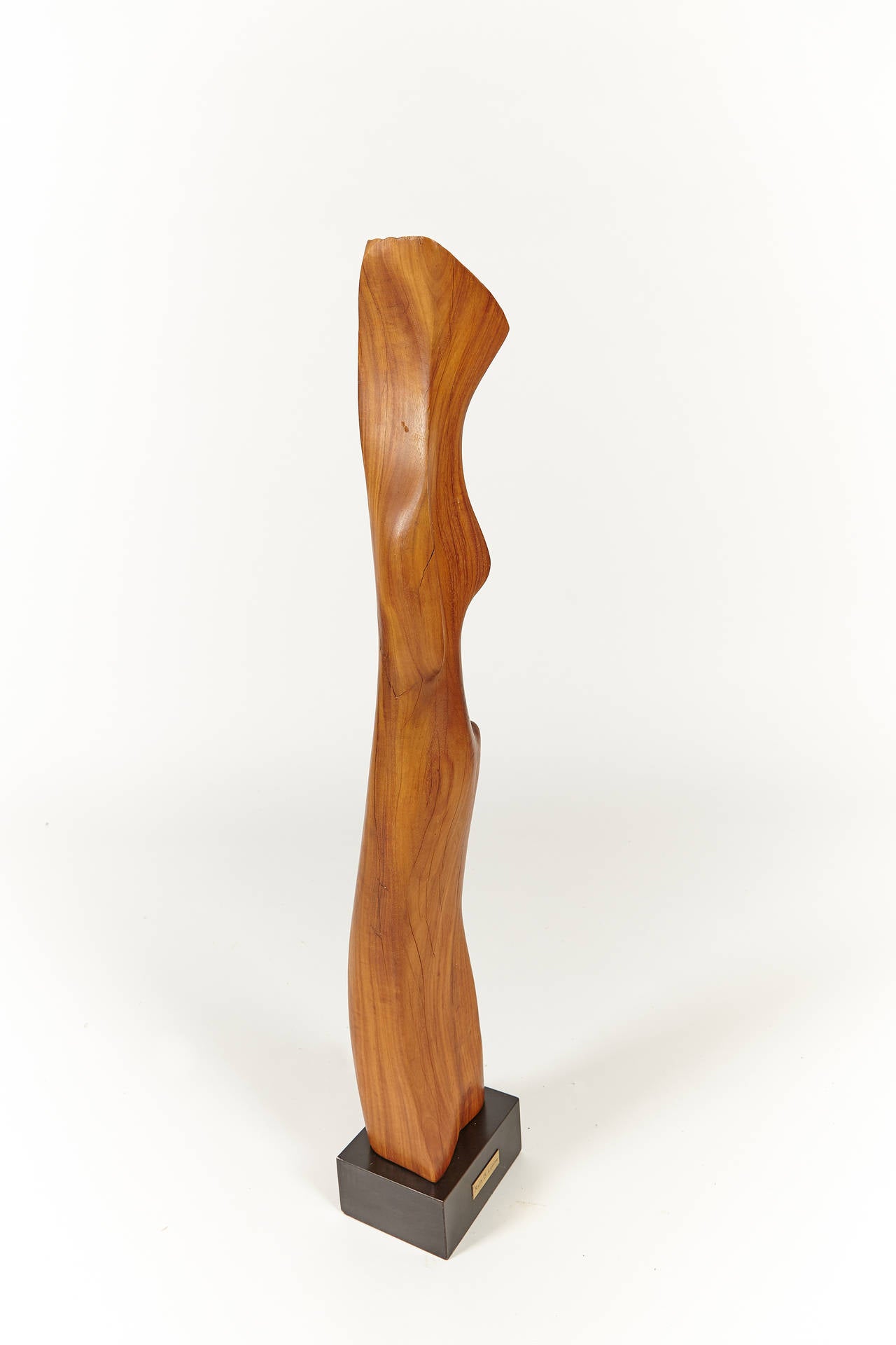 1970s Abstract Wooden Sculpture by Ruth Levine 1