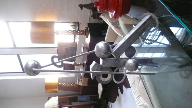 American Metal Abstract Sculpture by Cheryl Farber Smith For Sale