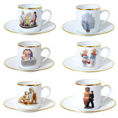 Banality Series AD Cup and Saucer Set by Jeff Koons