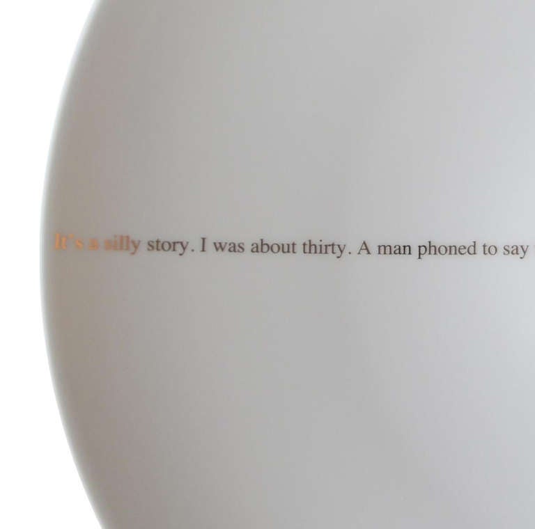 Platinum Dinner Service by Sophie Calle