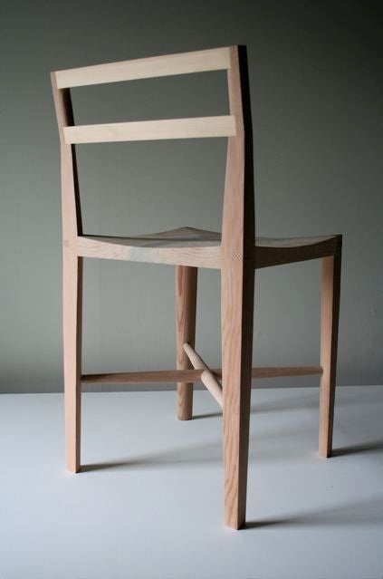 Each example of seating from the "Quarter Round" series by sculptor Christopher Kurtz is made by hand by the artist in his studio. The "Quarter Round" series includes an arm chair, side chair, dining chair, stool, bar stool and