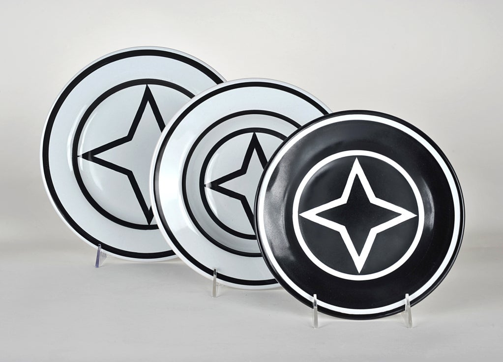 Star Within Two Circles Dinner Service by Sol Lewitt