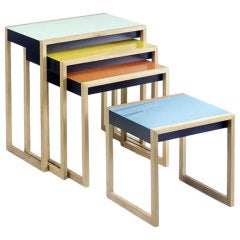 Antique Nesting Tables by Josef Albers