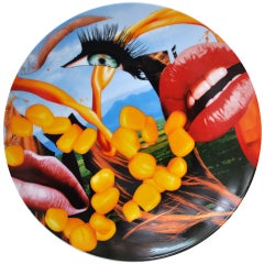 Lips Coupe Plate by Jeff Koons