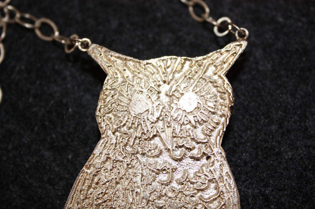 Kiki Smith's jewelry, similar to her sculpture and drawings, takes on subjects of the earth and natural world - owls, stars, tarantulas, reindeer, eyes, birds - subjects that evoke the birth and decay of life. Each piece is cast by hand and finished
