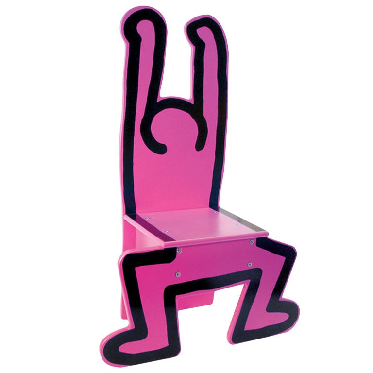 Child Chair featuring a design by Keith Haring