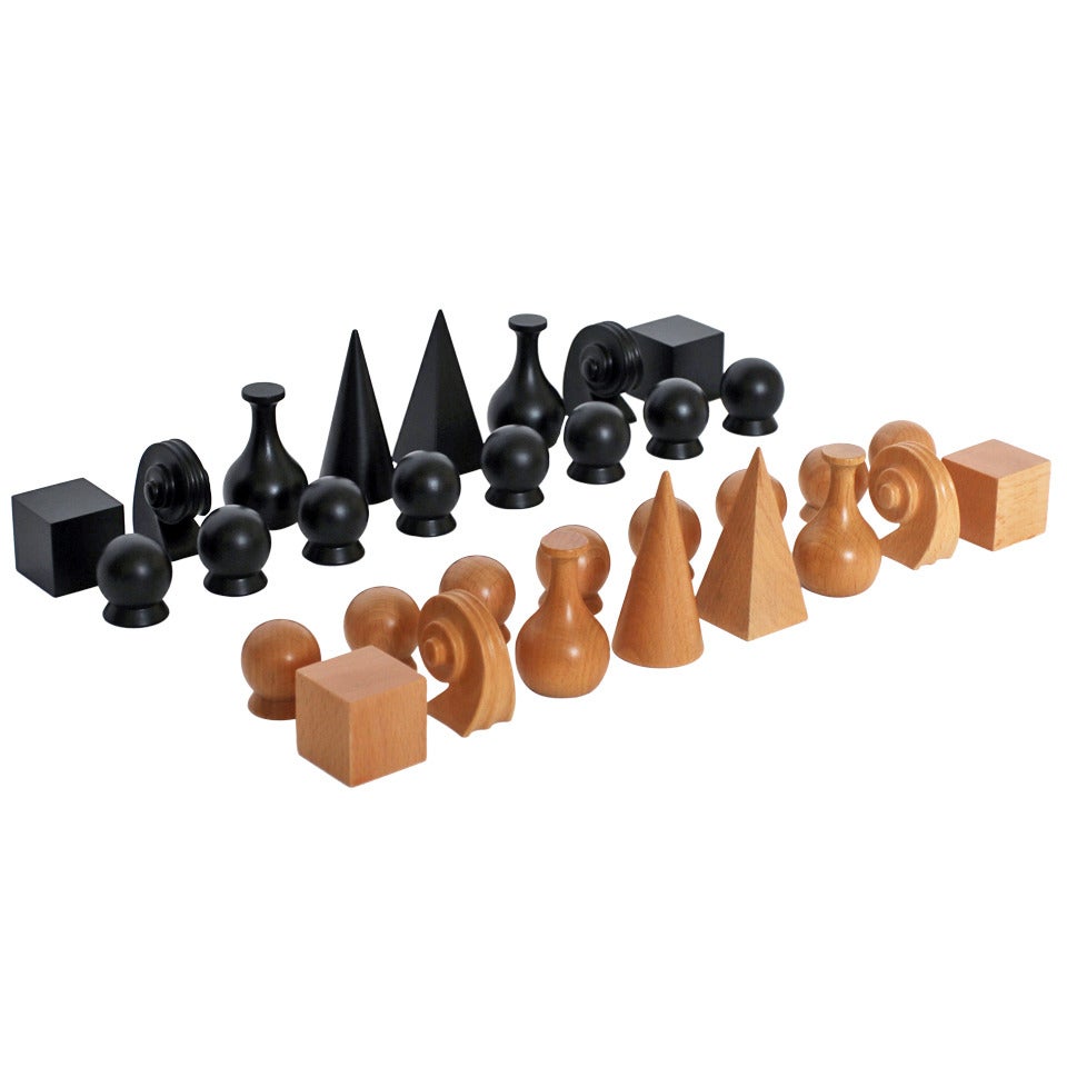 Chess Set with Board by Man Ray