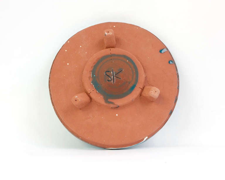 Contemporary Terracotta Plates 'Set of Five' by Steve Keister