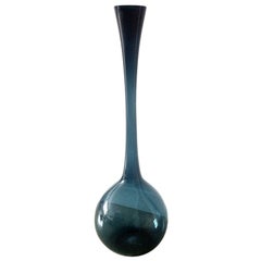 Large Blue or Gray Gullaskruf Vase by Arthur Percy