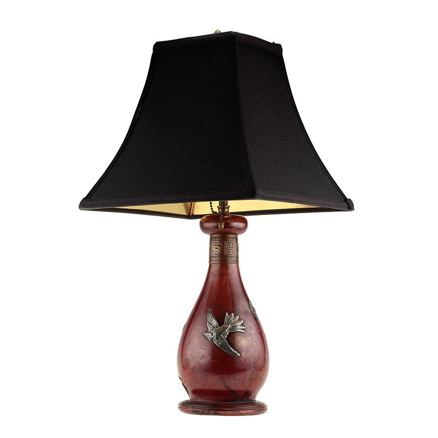 Gorham Mixed Metal Table Lamp For Sale