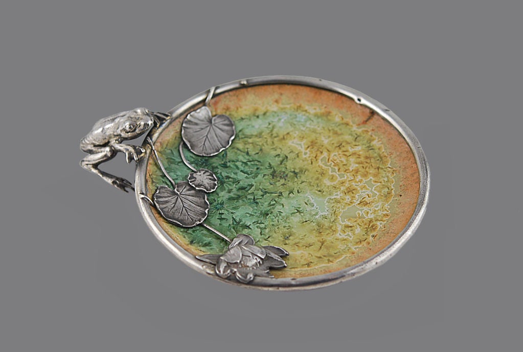 French Dish with Frog Motif