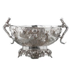 Monumental Japanese Punchbowl on Stand