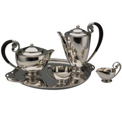 Georg Jensen Tea and Coffee Set on Tray