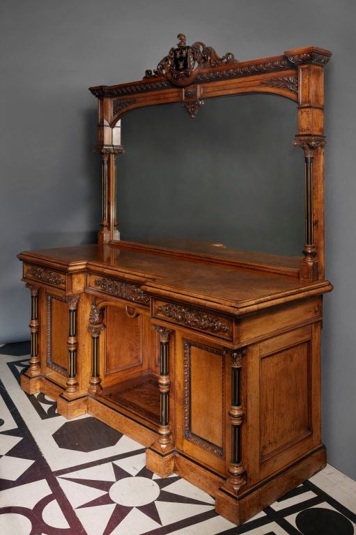 Victorian Pollard Oak Sideboard