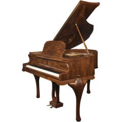 Vintage Art Deco Baby Grand Piano by Strohmenger