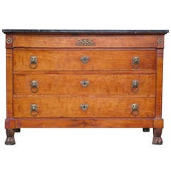 Commode Impero francese del XIX secolo in Wood Wood