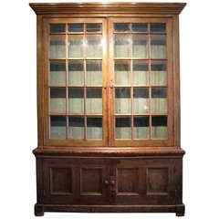 19th Cent Painted Bookcase in Original Paint