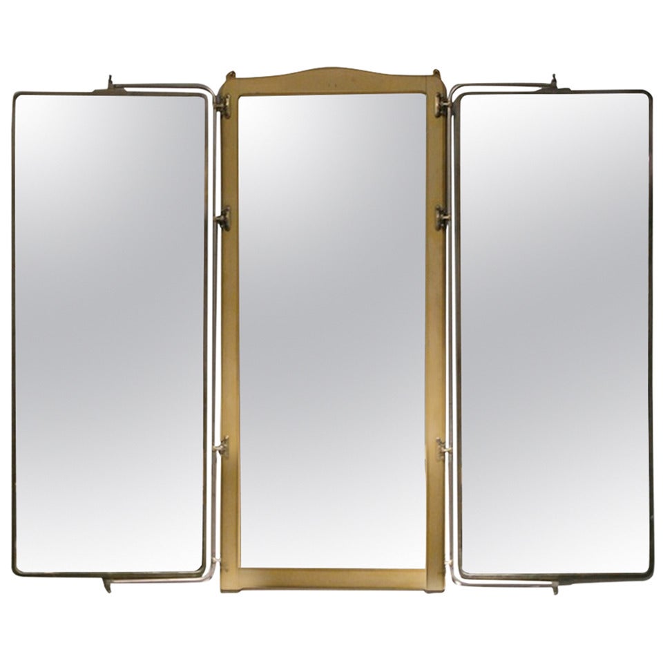 1930s French Folding Mirror