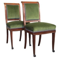 Fine pair of 19th Cent North European Side Chairs