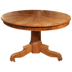 19th Century French Bleached Walnut Centre Table
