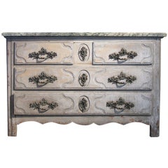 Outstanding 18th Cent French Original Paint Commode