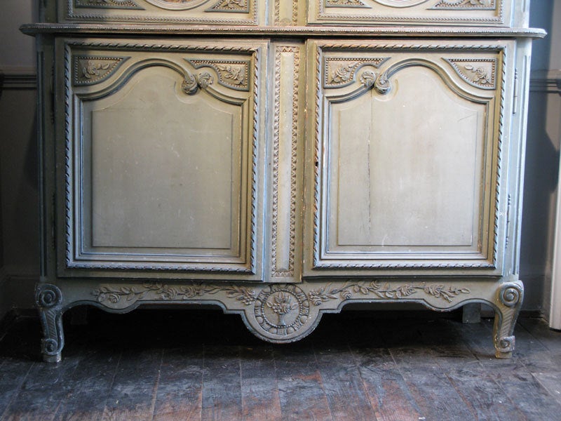 Outstanding Early C19th French Original Paint Buffet Du Corps 3