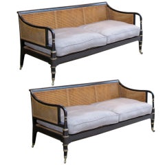 Outstanding Pair of Country House Regency Sofas