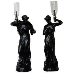 Wonderful Pair of 19th Century English Neoclassical Lights