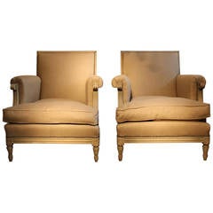 Pair of 1920s French Armchairs in the Maison Jansen Taste