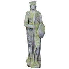 19th Century Carved Stone Garden Statue 5