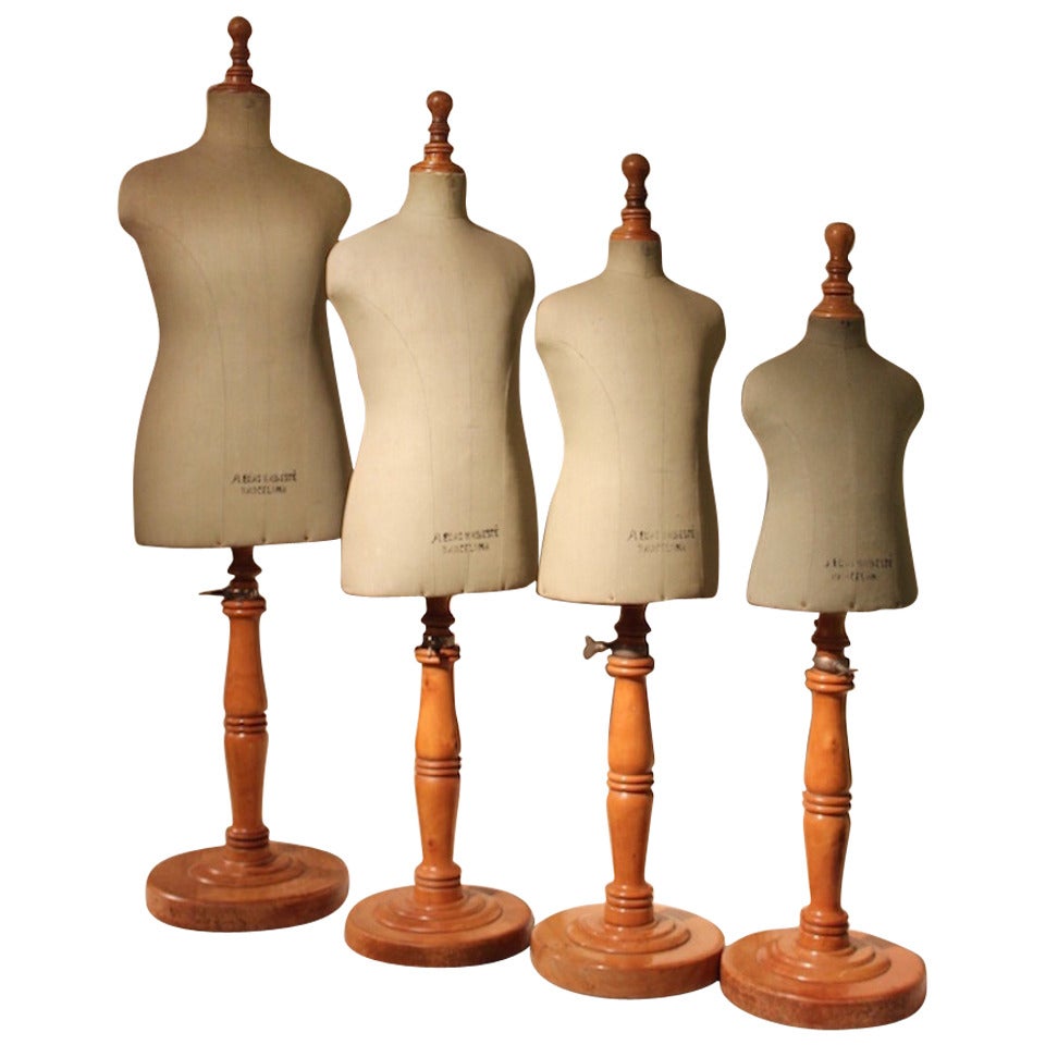 Set of Four Spanish Mannequins, circa 1900 at 1stdibs