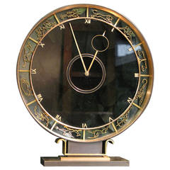 Wunderschöne Art Deco Zodiac Mantle Clock