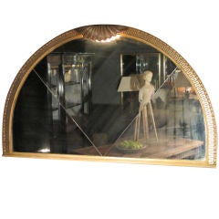Art Deco Mirror with Scallop Shell Light