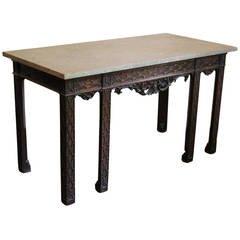 Fine Quality English George III Mahogany Side Table