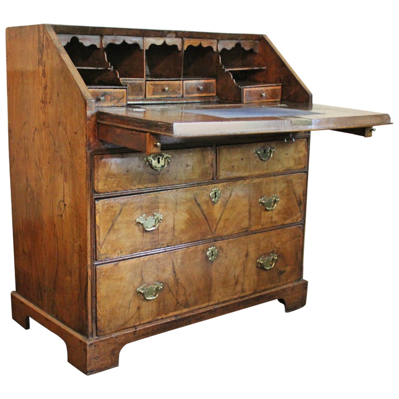 Early 18th Century English George I Walnut Bureau