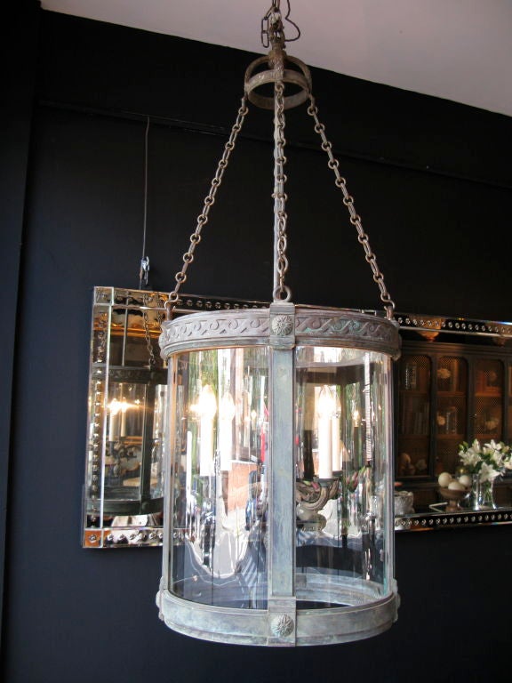 French oval Bronze lantern