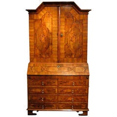 Exceptional 18th Century Walnut Bureau Secretaire