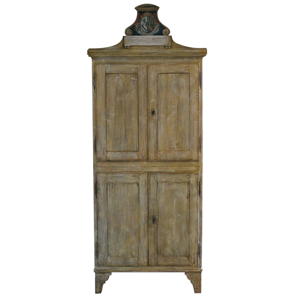 Wonderful 19th cent Spanish Country House Cupboard (Original Paint)