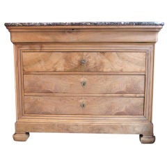 19th century French commode in bleached Walnut