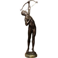 Bronze statue of an archer