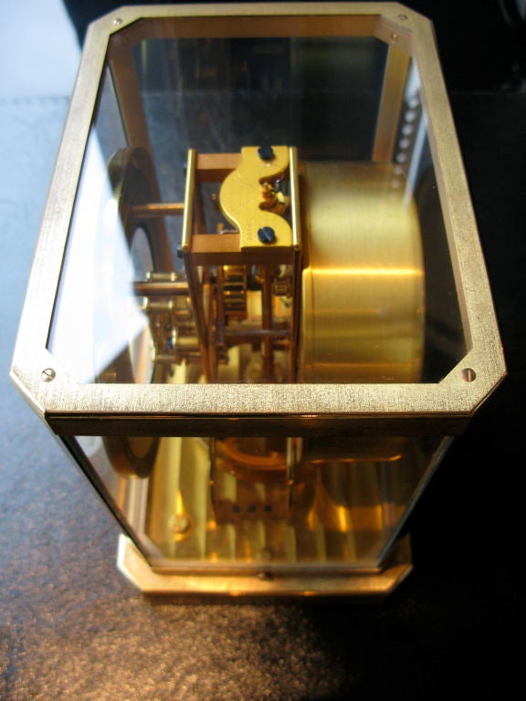 A rare Jaeger- LeCoultre gilded Atmos clock 2