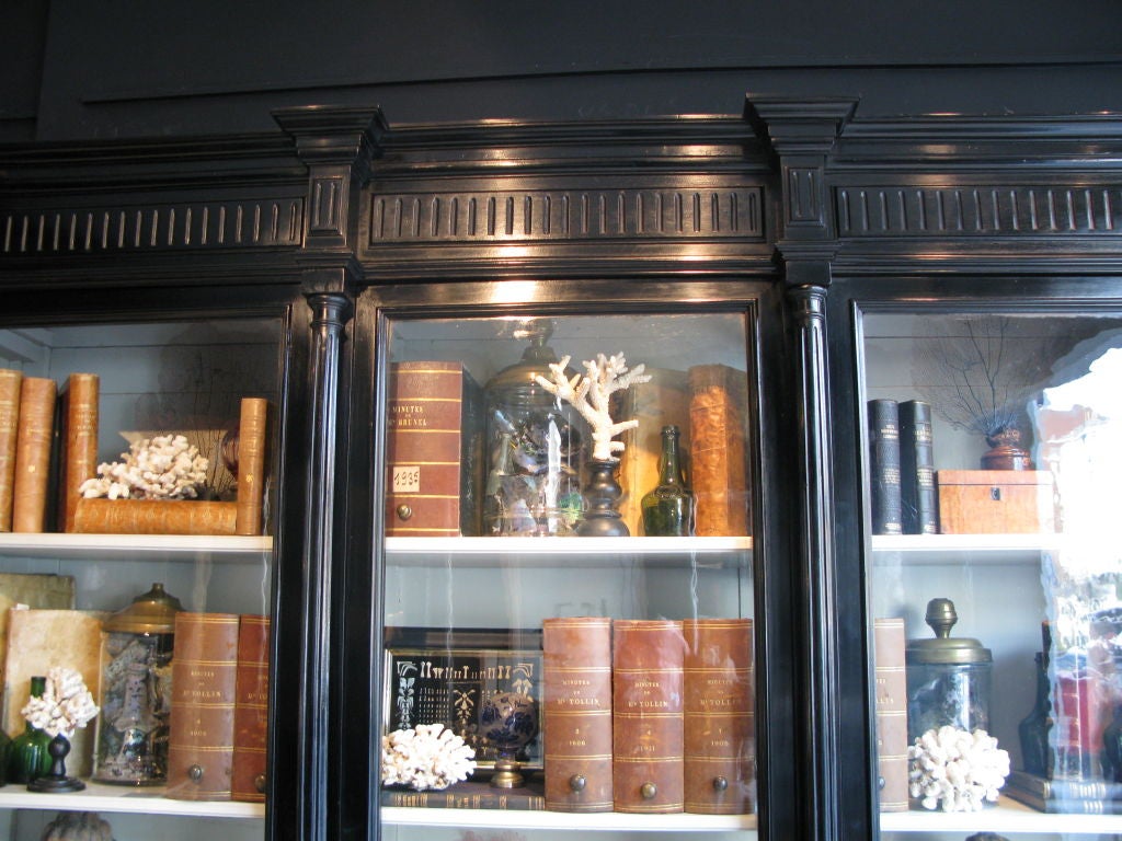 A 19th Century French Ebonised Bookcase 2