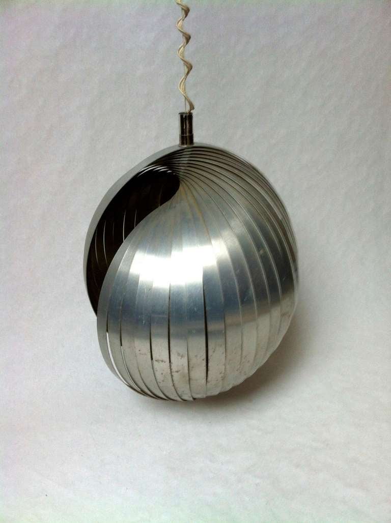 French Henri Mathieu Superb Design Large Shell like Pendant For Sale